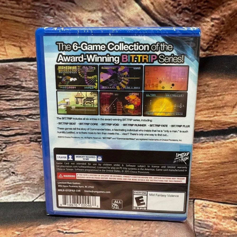 The BIT.TRIP Special Limited Edition PSVITA Video Game LRG #113 Rhythm PAX
